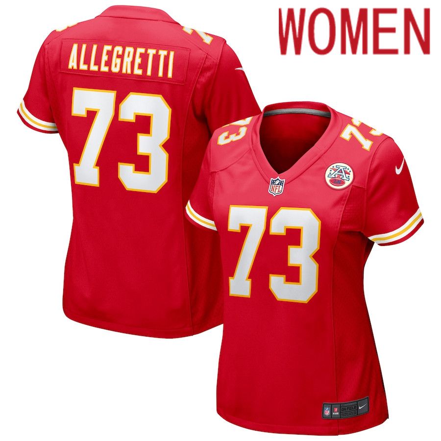 Women Kansas City Chiefs 73 Nick Allegretti Nike Red Game NFL Jersey